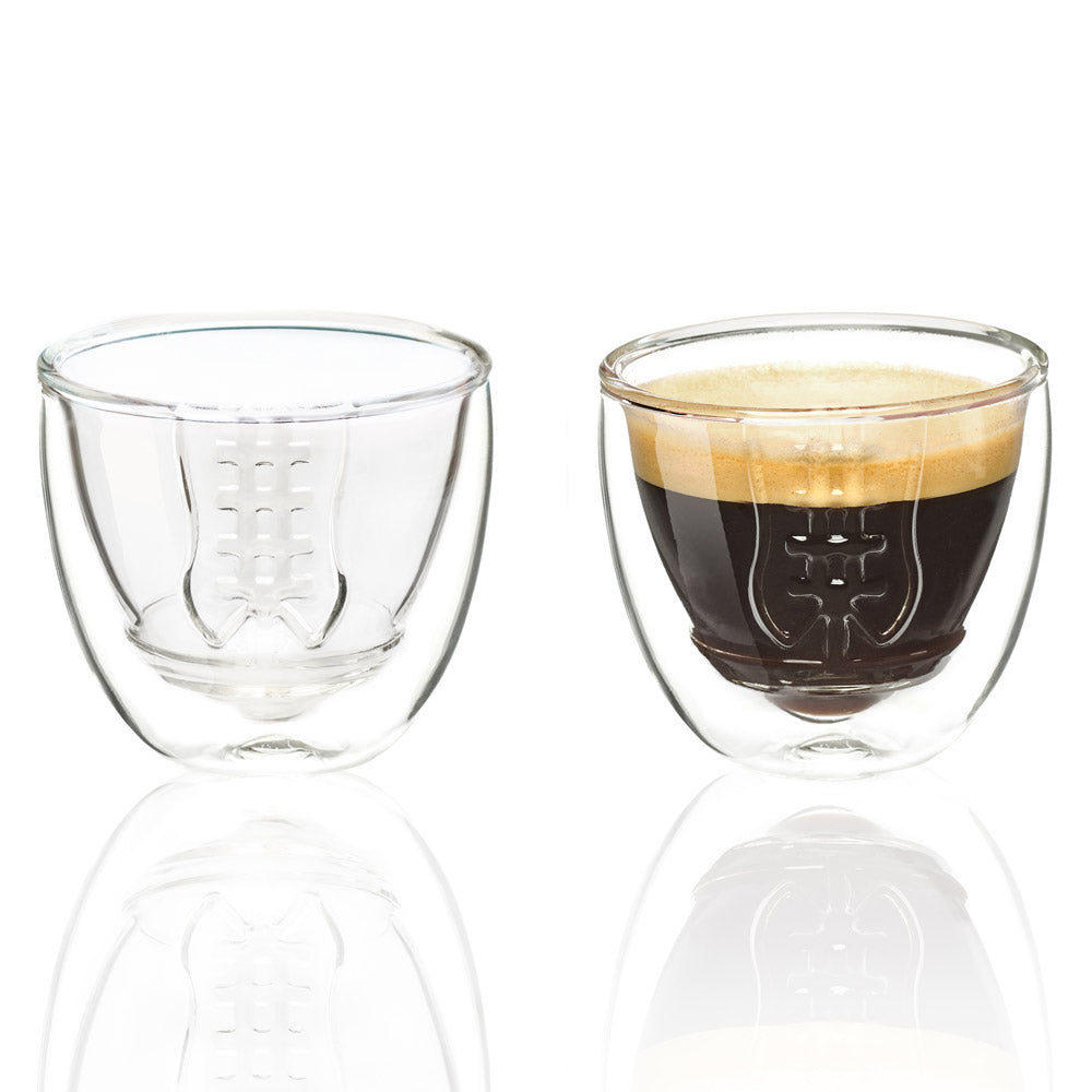 40YARDS American Football Espressogläser Football Relief