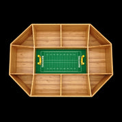 Aufgebautes Football Holz Snack Stadium Snackadium