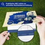 Stadt Land Football mit ABC Leiste zur Buchstabenermittlung