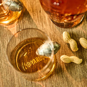 Football Whisky Glas mit Metall Football