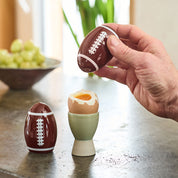 Football Salz- und Pfefferstreuer Frühstücksei Eierbecher
