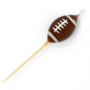 American Football Kerze mit Bambus Zahnstocher