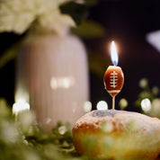 Brennende American Football Kerze