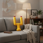 American Football Torpfosten Kissen auf Couch