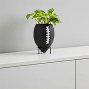 American Football Blumentopf DIY schwarz