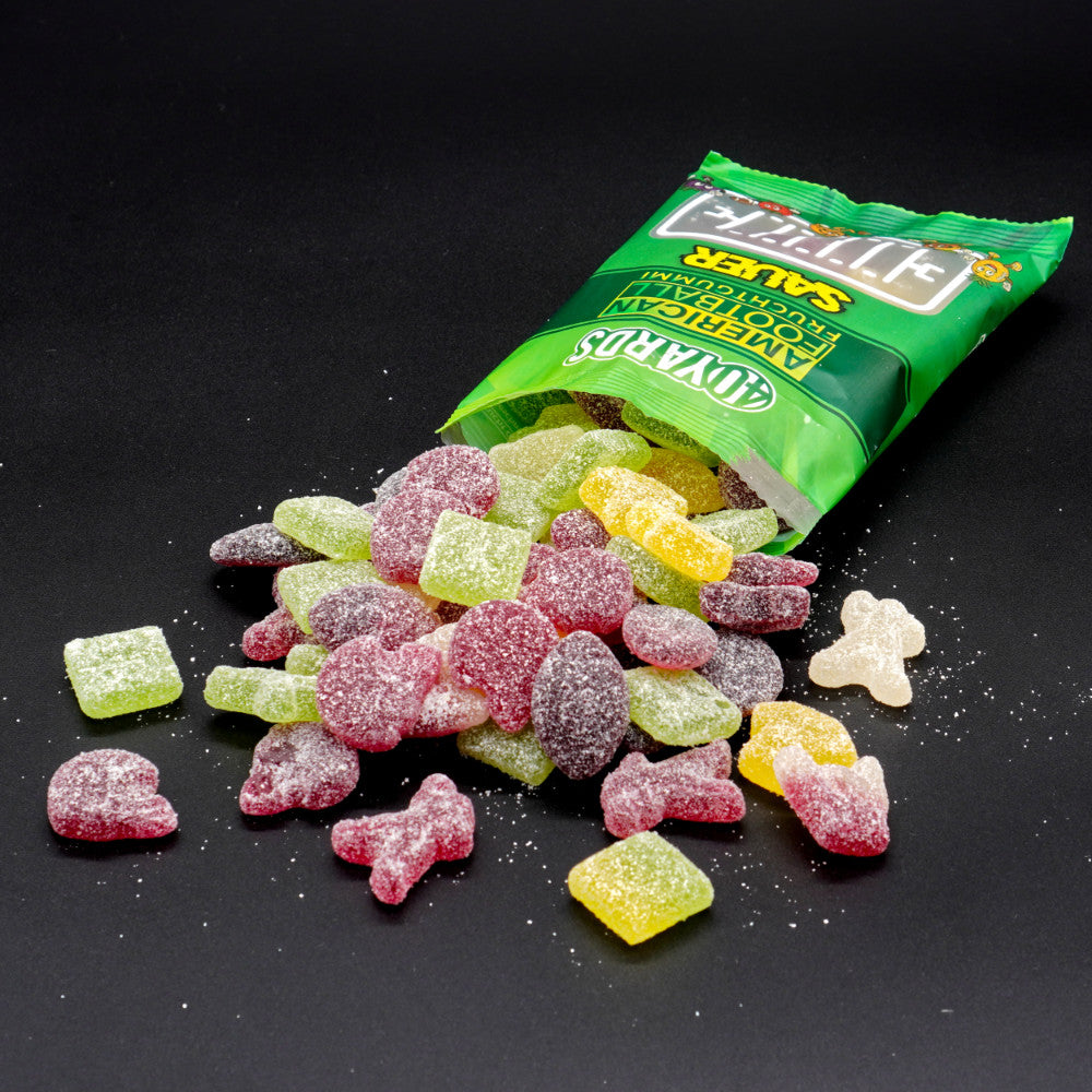 al gear gummibärchen 40YARDS American Football Gummibärchen SAUER – Früchtemix mit 6 sauren Sorten