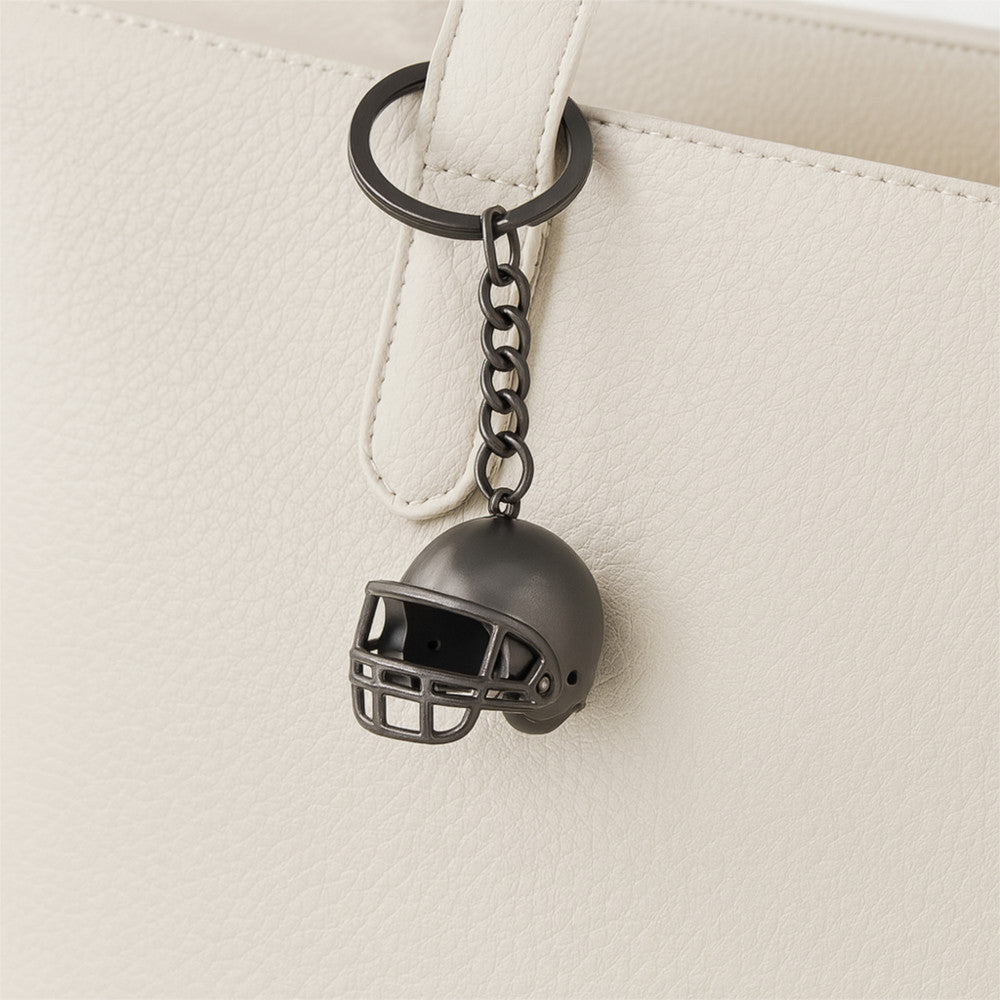 Football Helm Metall schwarz