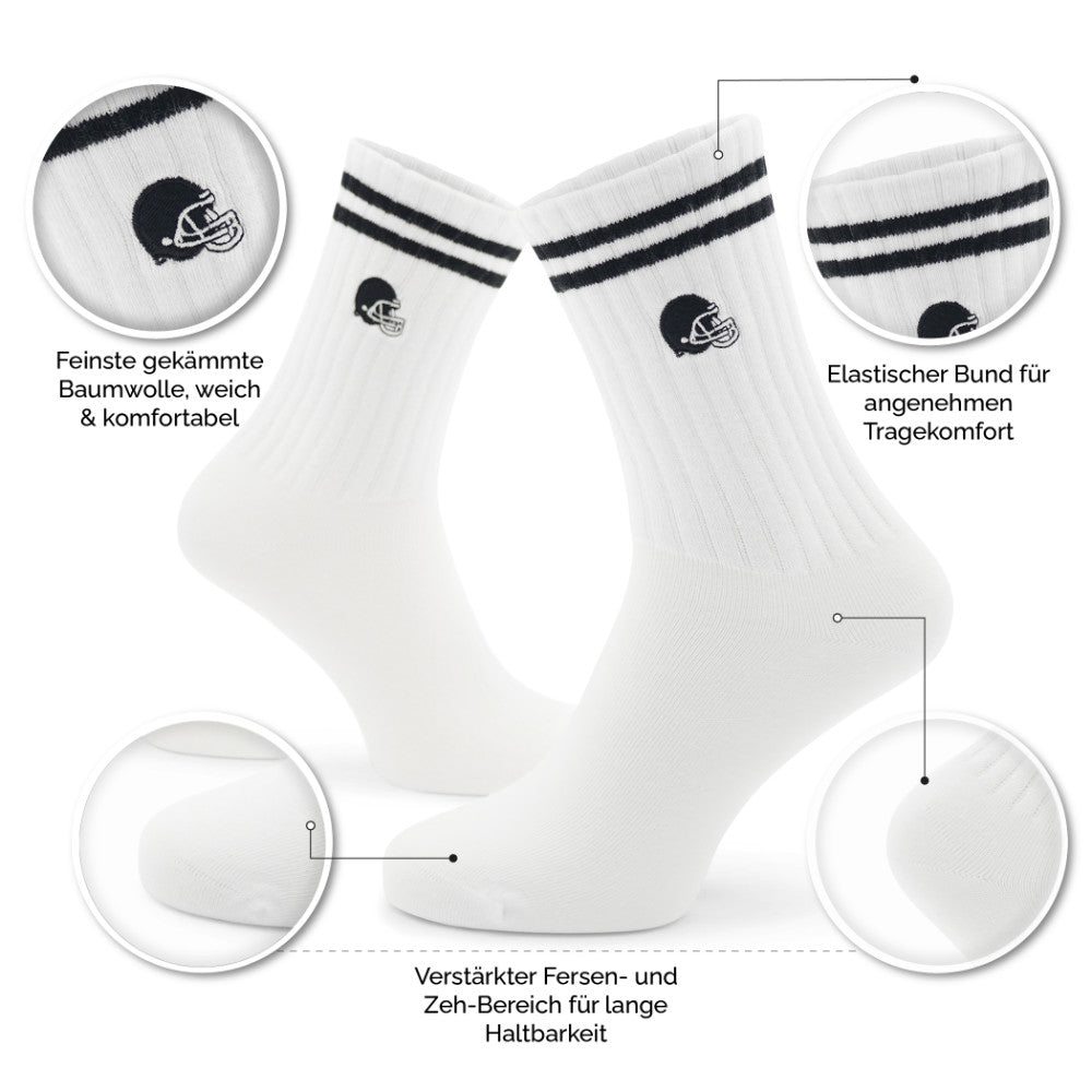 Football Helm Tennissocken