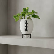 Echter Football Blumentopf aus PU-Leder