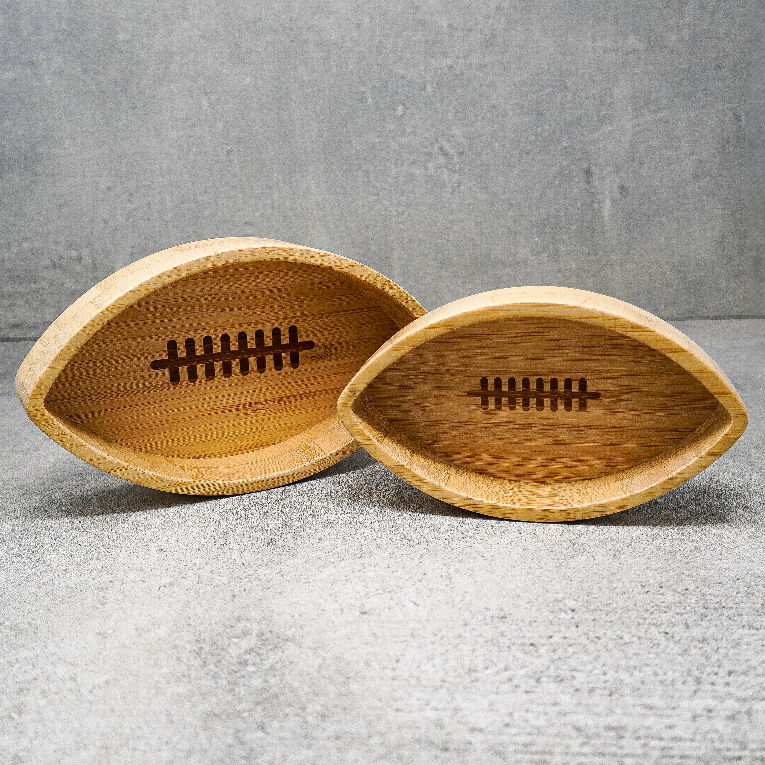 40YARDS American Football Bambus Schälchen/Schüsseln/Schalen (2 Stück)