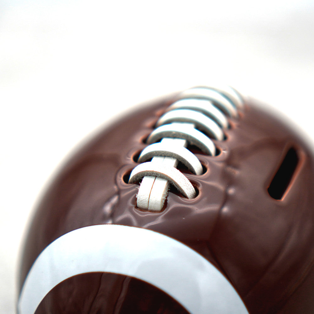 Football Sparschwein mit echter Ledernaht