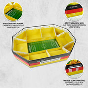 Fußball Snackstadion aus Pappe wiederverwendbar