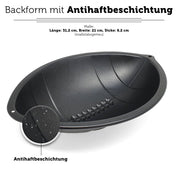 American Football Backform mit Antihaftbeschichtung