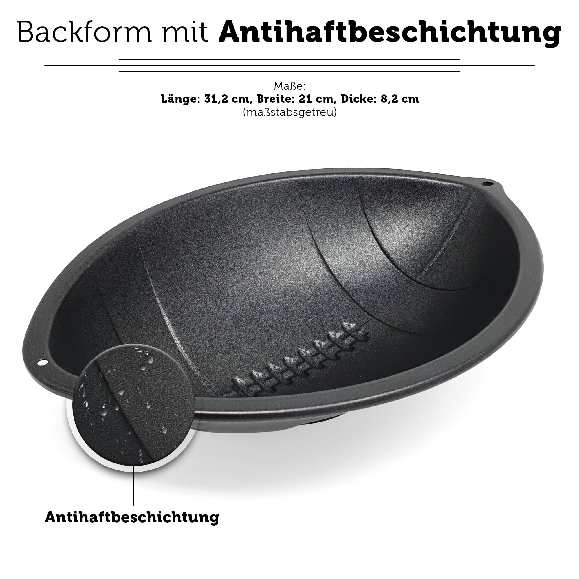 American Football Backform mit Antihaftbeschichtung