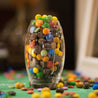 Football Glas mit Süßigkeiten