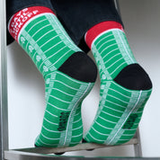 American Football Spielfeld Socken - 2 Days Until Kickoff