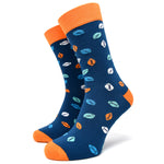40YARDS American Football Socken bunt blau/orange