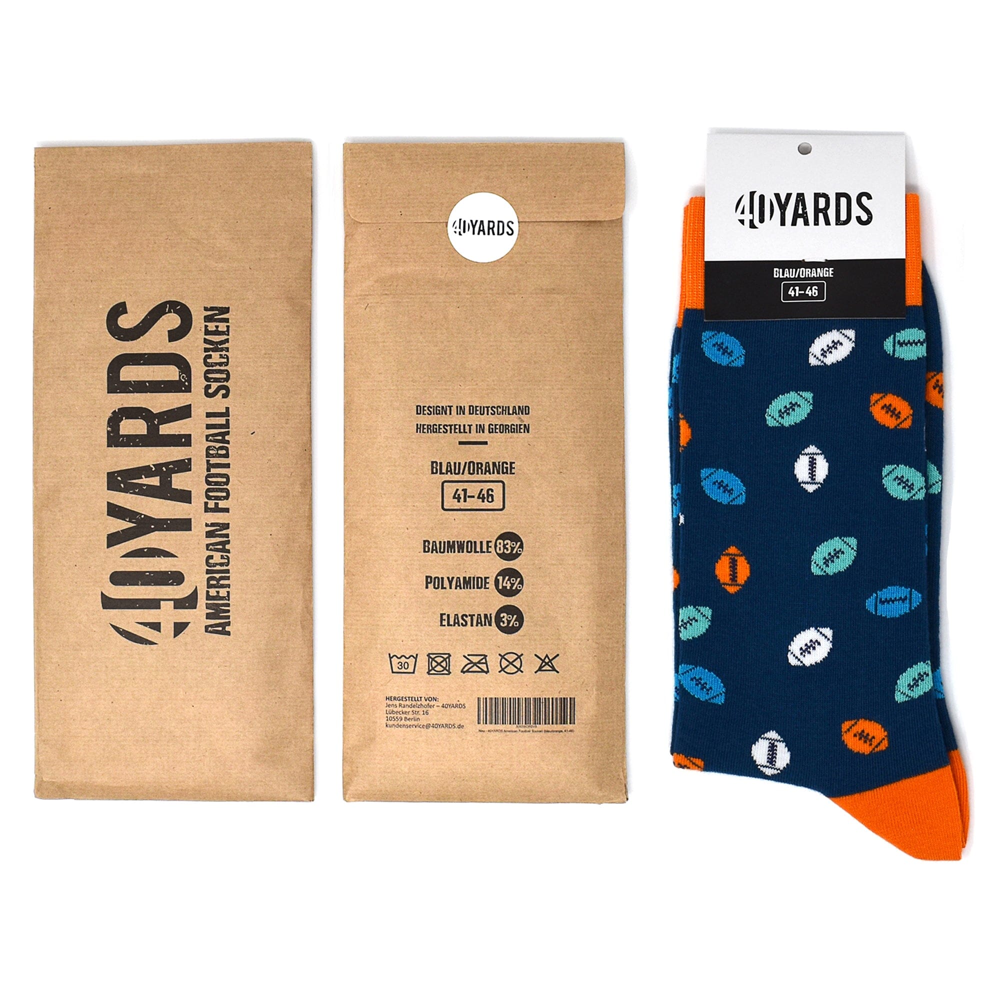 American Football Socken in Geschenkverpackung