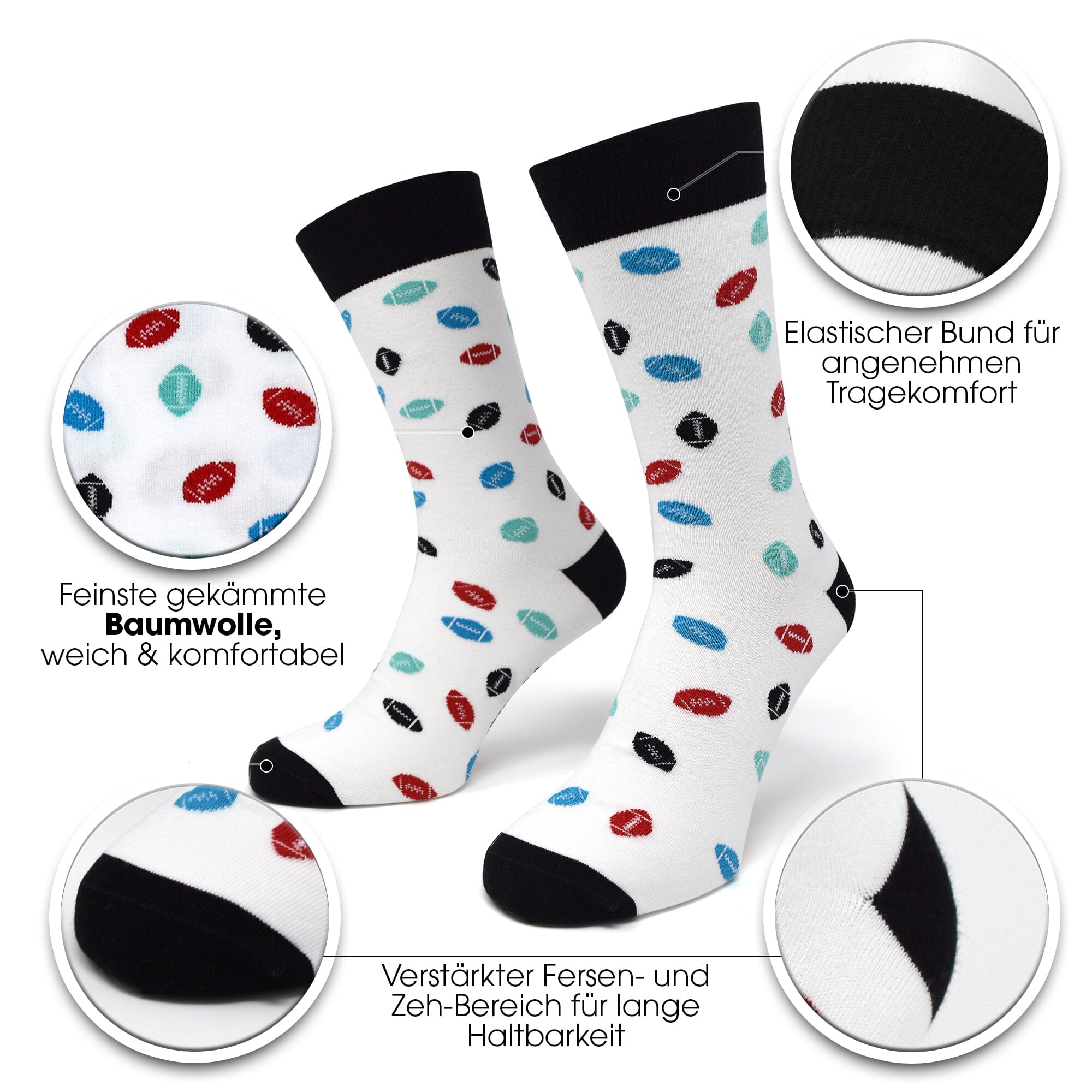 Football Socken als Geschenk für Fans aller Teams