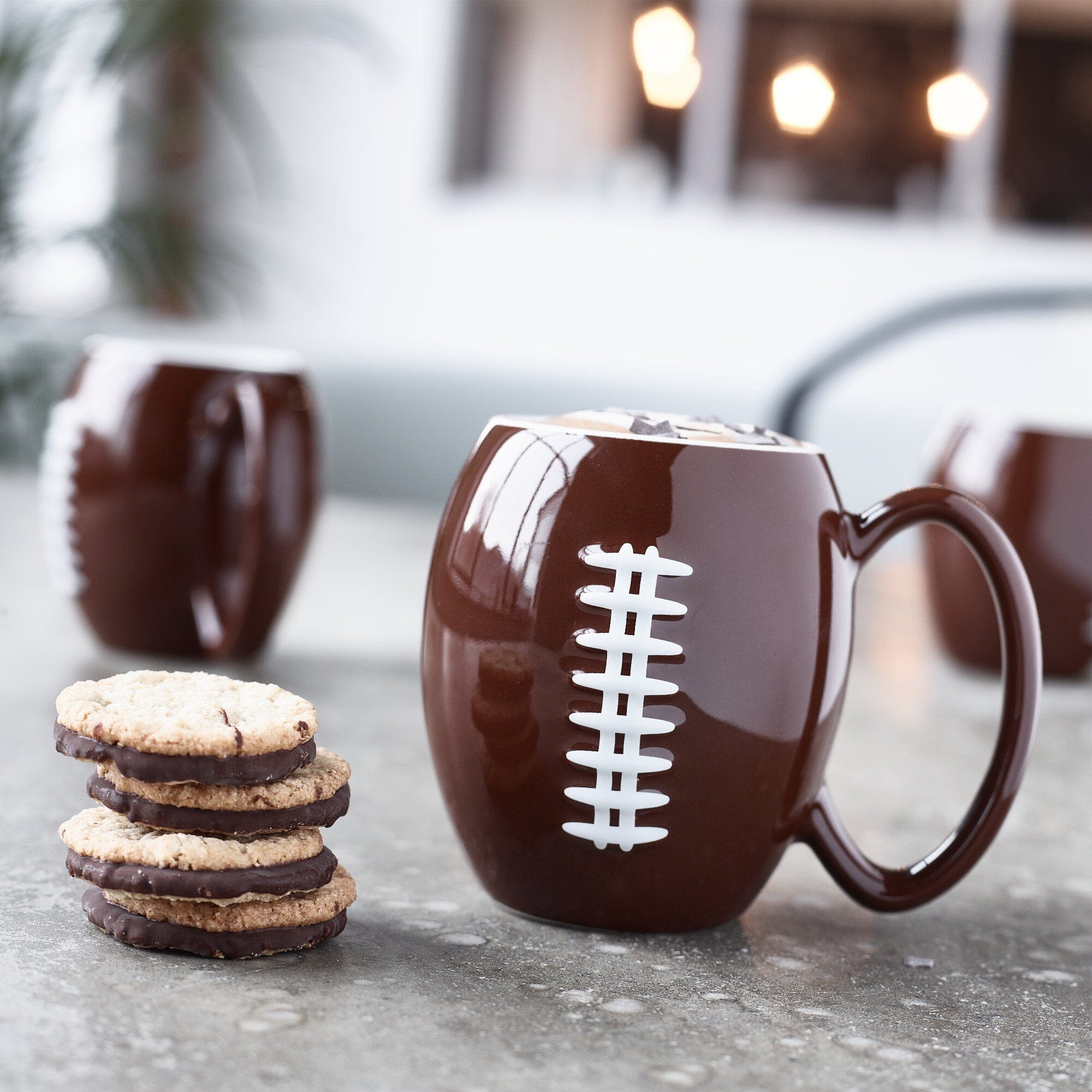 American Football Tasse mit erhabener, fühlbarer Football Naht American Football Tasse mit erhabener, fühlbarer Football Naht
