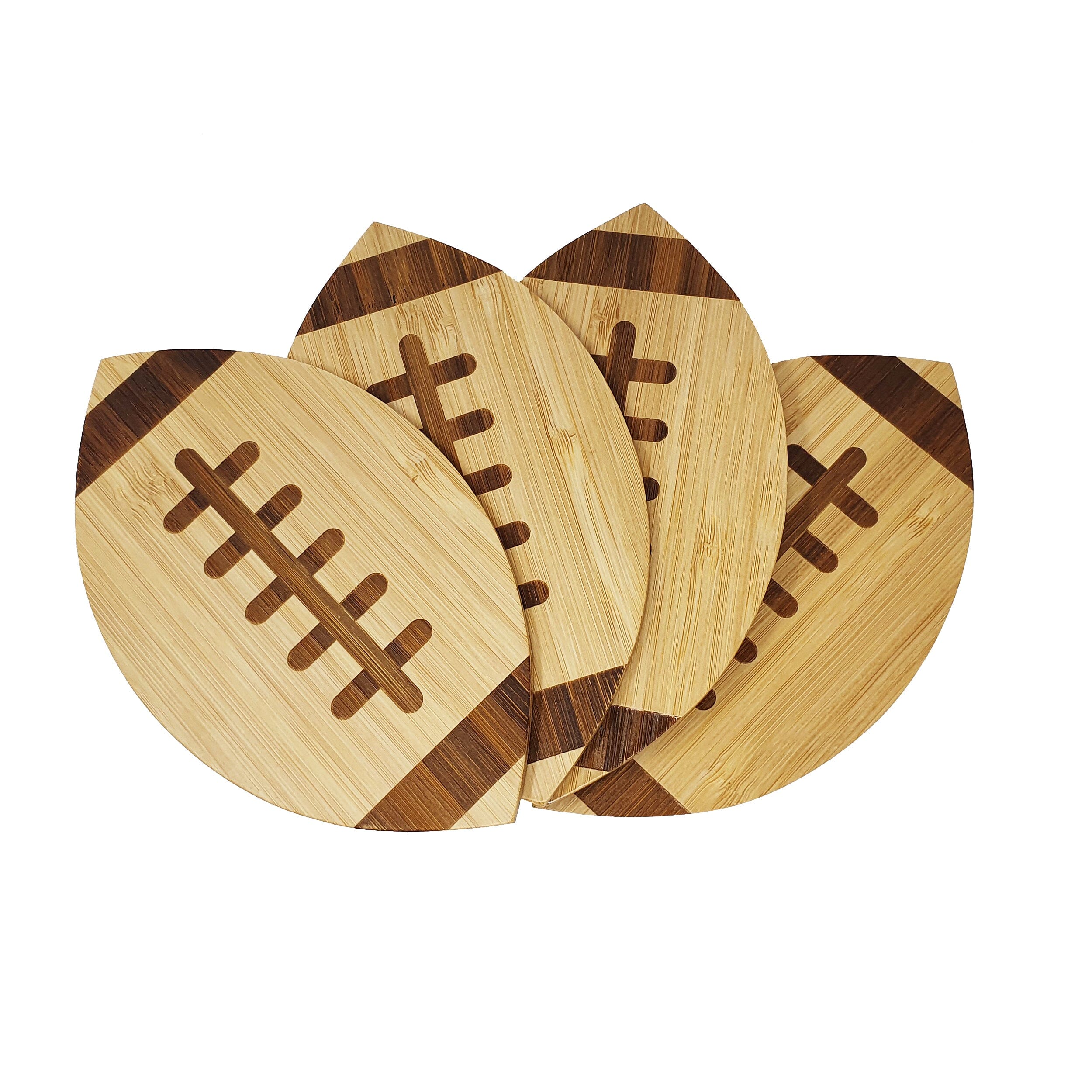 40YARDS American Football Bambus Untersetzer